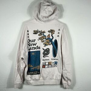 🔥🔥 CROOKED TONGUES Designer Graphic HOODIE SWEATSHIRT Unisex Size Medium - RAR